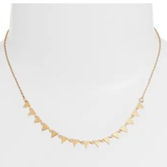Rebecca Minkoff Jewelry - Rebecca Minkoff Women's Ellie Triangle Layers Necklace Gold One Size